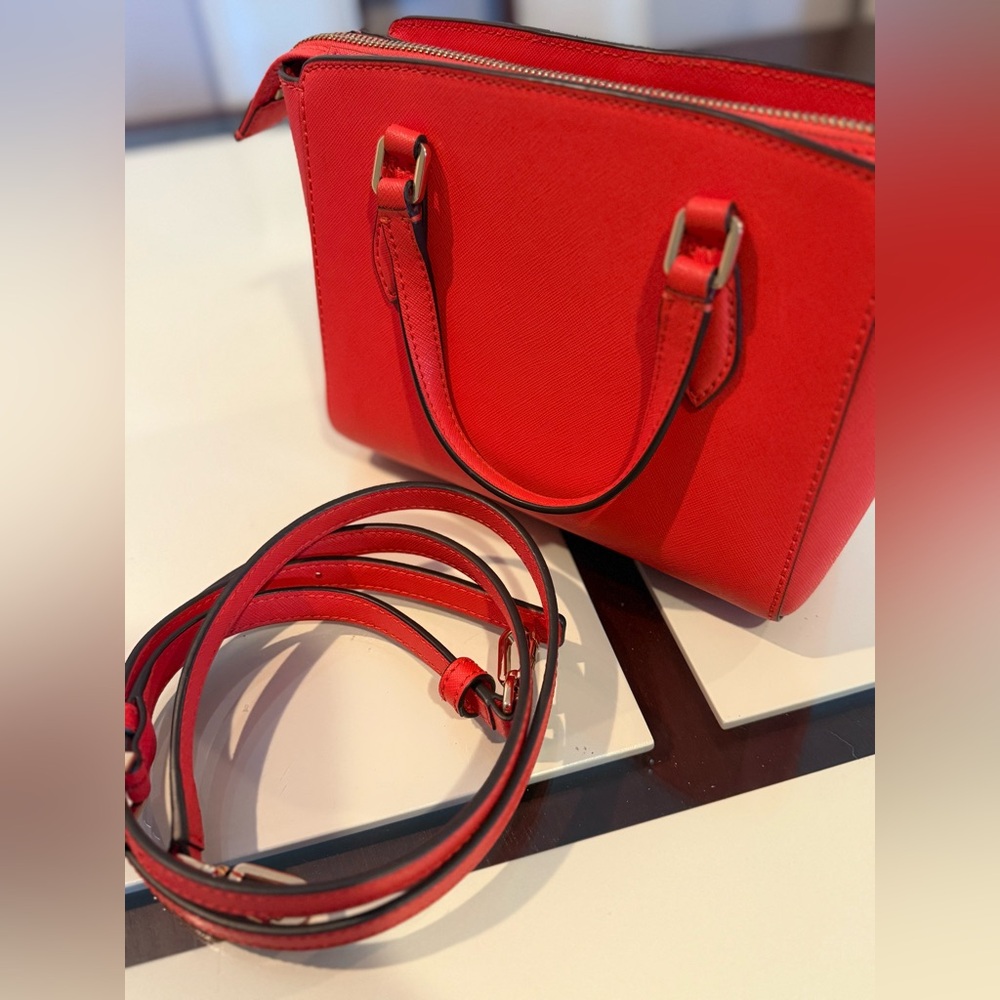 Tory Burch Vibrant Red Satchel - Picture 6 of 6